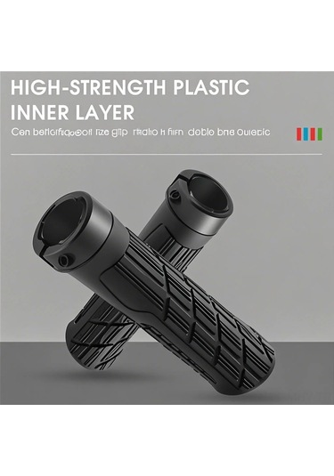 Monyee Mountain Bisiklet Lastik El Kabı, Anti Kayma Ve Sert Tutuş, Şok Emici, Kilitleme Fonksiyonu, Mavi 1 Çift Çok Renkli