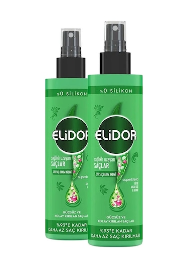 Elidor Sıvı Saç Bakım Kremi Uzayan Saçlar 200 Ml X2