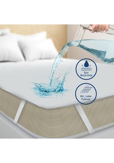 Mattdress Tek Kişilik Pamuklu Yatak Koruyu Alez 100x200