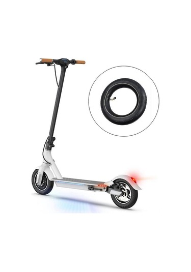 Kangvka 45 Derece Siyah Kauçuk Elektrikli Scooter İç Lastik, Universal 10x2.5/10x2.75 Uyumlu