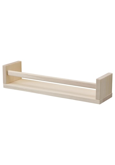 Ahşap Baharat Rafı 40x10x9 Cm Mutfak Duvar Rafı Ikea Baharatlık Ahşap
