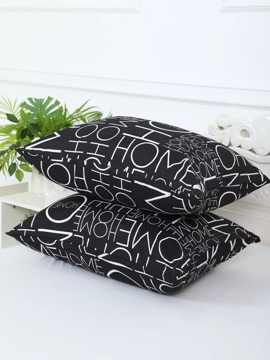 Inteteks Fermuarlı Polisi Na Yastık Kılıfı 50x70 2 Adet 237019537 Siyah Mat