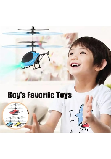 Şarj Edilebilir Mini Rc 2 Kanal Drone Uzaktan Güvenli Düşmeye Dayanıklı Rc Blue-with Rc