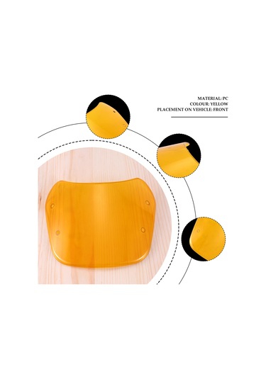 Nayomiglow 1 Takım Motosiklet Ön Camı 5-7 İnç Far Rüzgar Deflektörü Ön Camı Evrensel Honda Yamaha Kawasaki Suzuki İçin