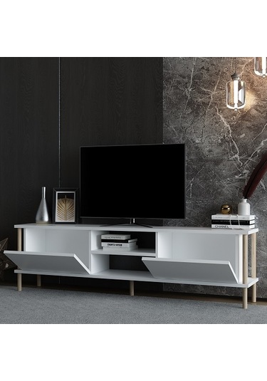 Tv Sehpası Afra Beyaz 150 Cm