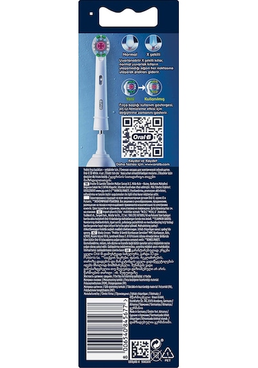 Oral-B Şarjlı Diş Fırçası Yedek Başlığı 3D White X-Filament 4 Adet Ürün