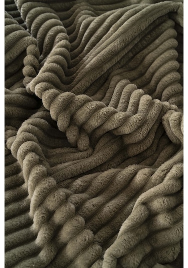 Haki Gloria Wellsoft Çift Kişilik Battaniye Haki