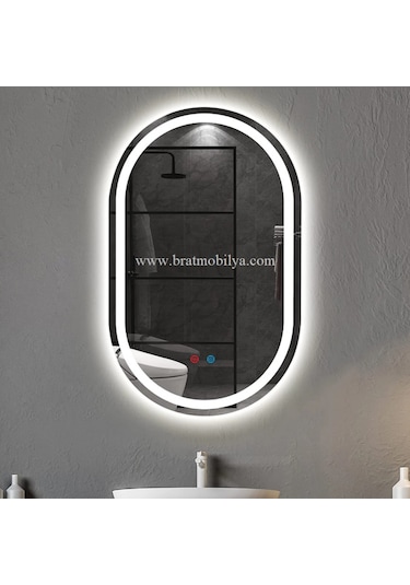 Brat 50x90 Kapsül Kesim Dokunmatik Led Ayna Şeffaf