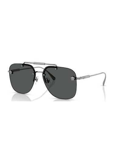 Versace Ve2296 100187 60 Unisex Güneş Gözlüğü Gri