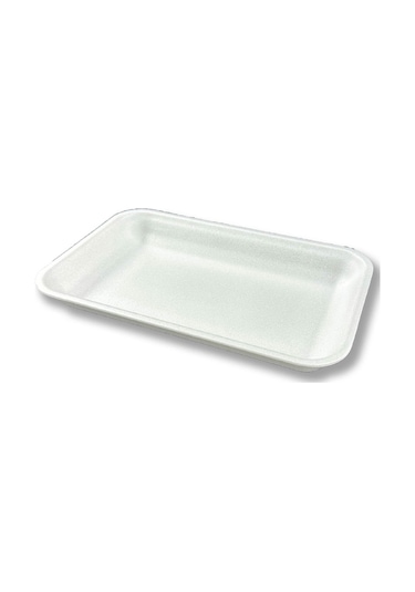 2000gr Köpük Tabak Kap - Kasap Kabı Et Tabağı 50 Adet