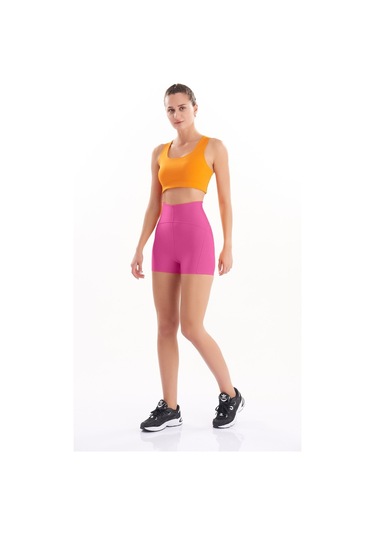 Josejuan Kadın Spor Şort Toparlayıcı Sıkılaştırıcı Yüksek Bel 7500-fuşya Fuşya