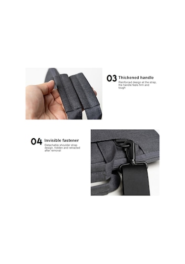 Sones Pofoko A520 Serisi 14-15,4 İnç Çok İşlevli Dizüstü Bilgisayar Çantası Ve Tekerlekli Çanta Kemeri Diğer