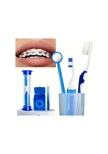 Willowhaven 8li Saklama Çantası Turuncu Yumuşak Diş Fırçası Ağız Bakım Seti Seyahat