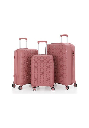Mçs Üçlü Polipropilen Valiz Seti V376 S23sy1000029-set 00418 Koyu Pudra