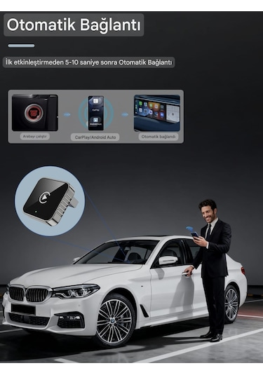 Xuda Carplay Android+ios Apple İphone Uyumlu Bluetooth+wifi Otomatik Tak Ve Çalıştır  Carplay Minik Yeni Nesil Basit Kurulum Diğer  --