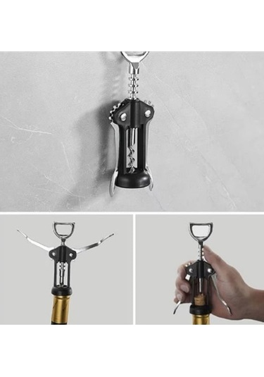 Paslanmaz Çelik Tirbuşon Şarap Ve Şişe Açacağı Çok Renkli