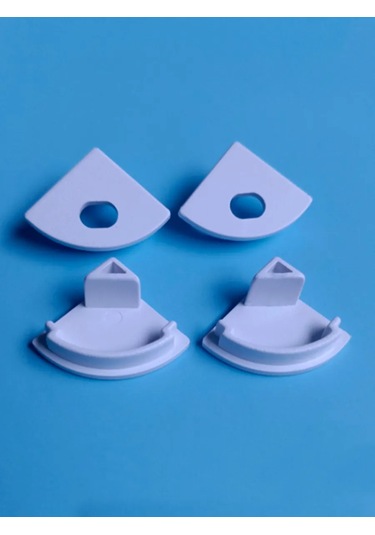 Fobz Led Şerit Profili İçin Kapak 16mm Beyaz 6 Adet 334098543 Beyaz
