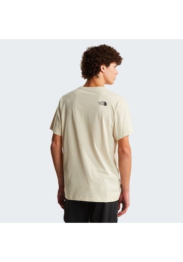 The North Face M Evolution Box Half Dome Regular Short Erkek T-shirt-32580 Krem