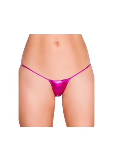 Fuşya Deri Görünümlü Tanga Tm1113 Fuşya