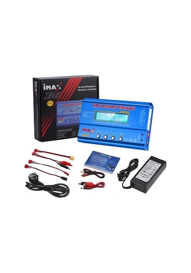 Hubstein Imax B6 Dijital Şarj Cihazı + Ac / Dc Şarj Adaptörü Eu -