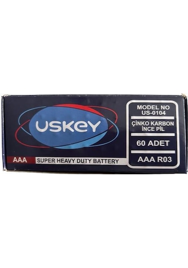 Wellhise Uskey Çinko Karbon İnce Aaa Pil 60'lı Paket Kumanda Pili