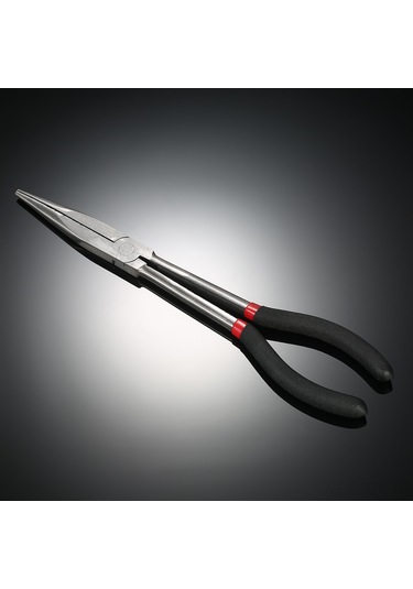 Youmex Uzun Uçlu Düz Ağızlı Pense - 45 Çelikten Yapılmış, El Kullanıma Uygun, Tamir Ve Atölyeler İçin Çok Renkli