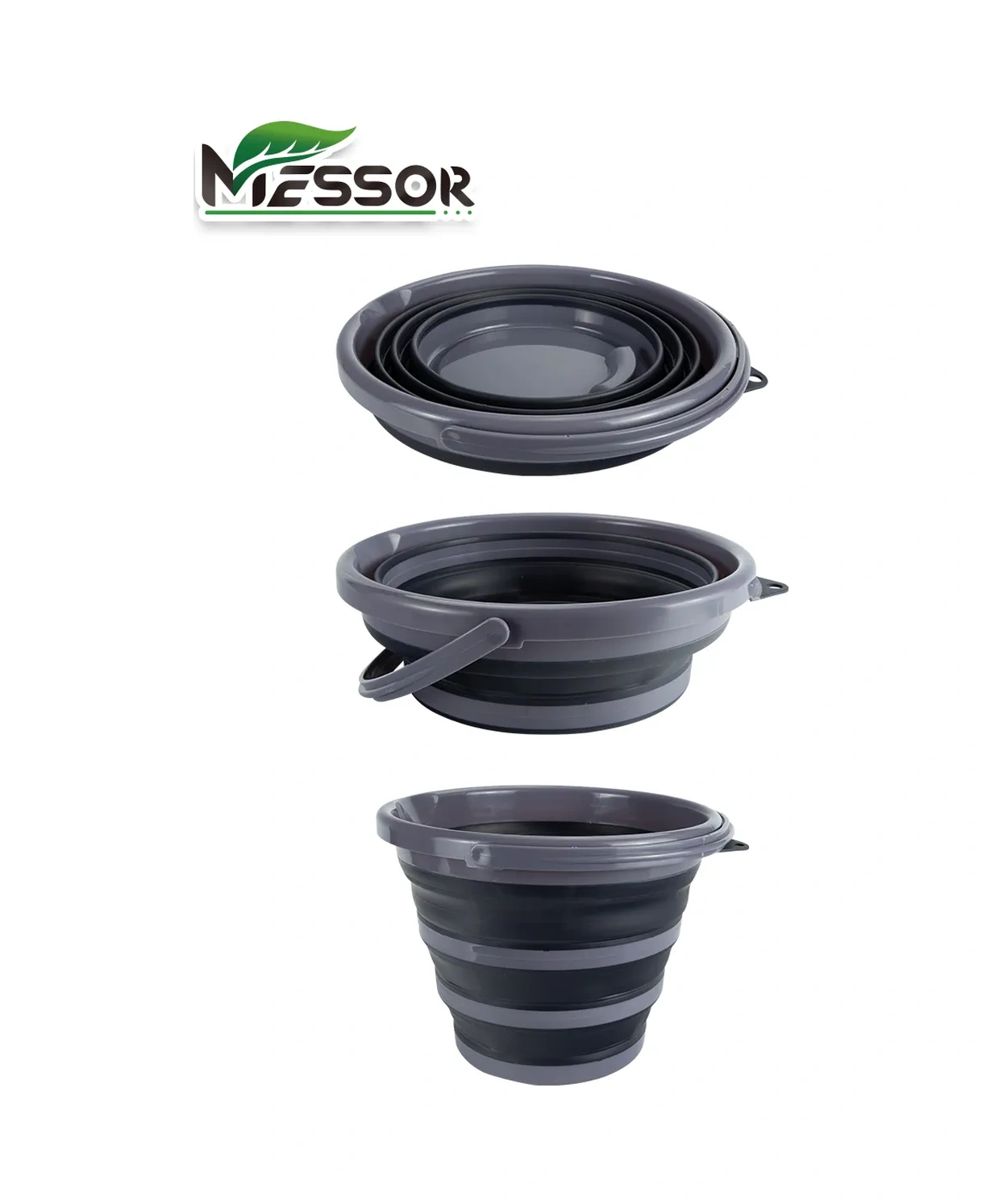 Messor Katlanabilir Kova 10 Litre Evsel 229154520 Siyah
