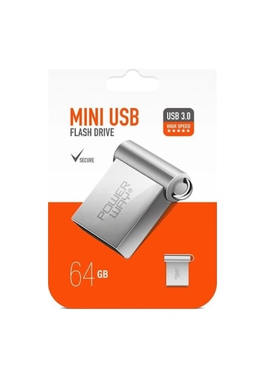 Powerway 64gb Usb 3.0 Metal Mini Flash Bellek
