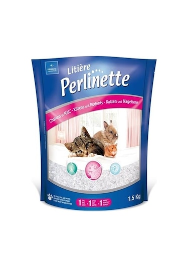 Perlinette Yavru Kedi Kemirgenler için Mikro Silika Kristal Kum 1500 G