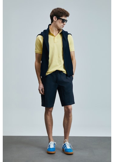 Lufian Erkek Polo Yaka T Shirt 111040206 Sarı Sarı Lufian Erkek Polo Yaka T Shirt 111040206 Sarı Sarı