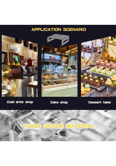 Cbtx Yx043 Akrilik Şeffaf Tui Tui Le Kek Koni Standı 16 Delikli Kek Standı