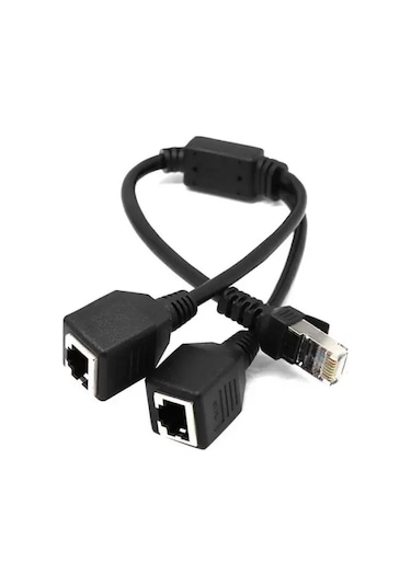 Dark RJ45 Ethernet LAN Genişletilmiş Splitter Kablosu