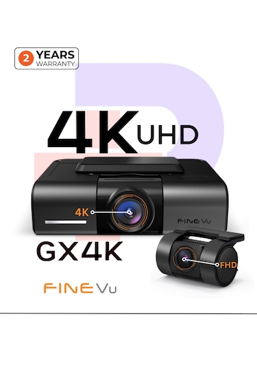 Finevu Gx4k Ultra Hd 4k 2ch Wi-fi Türkçe 2 Kameralı Araç Kamerası