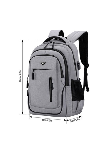 Createtech Yan Çanta Bilgisayar Omuz Askılı Seyahat Çantası 18-49 İnç Usb Bölmeli Çok renkli