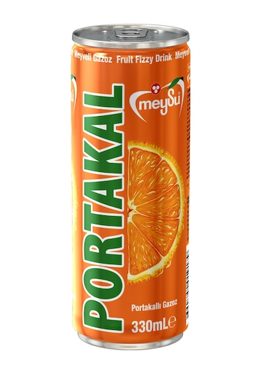 Meysu Portakal Meyveli Gazoz Kutu 24 x 330 ML