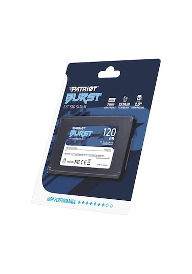 Patriot Burst PBU120GS25SSDR 2.5" 120 GB SATA 3 SSD