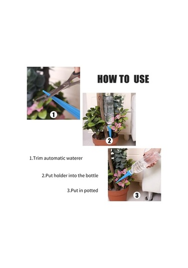 Pazly Tam Otomatik 4'lü Bitki Sulama Çubuğu Seti - Ev Ve Bahçe Bitkileri İçin Pratik Sulama Çözümü