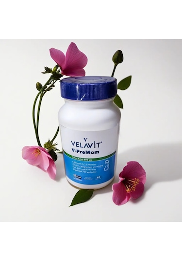 Velavit V-Premom Folic Acid+6 Minerals + 12 Vitamins 30 Tablet