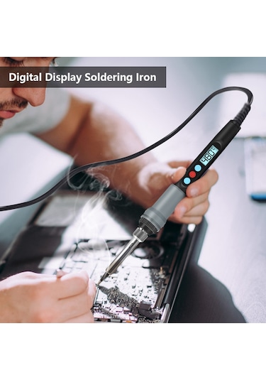 Handskıt El Skit 90w 180 480 Sabit Sıcaklık Elektrikli Havya Siyah