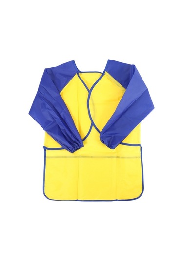 Ulzyvf Ve Su Sarı Önlük Önlük Mavi Küçük Geniş Geçirmez Çocuklar Çocuklar Çocuk Cepli 3 Xv Mavi - Sarı