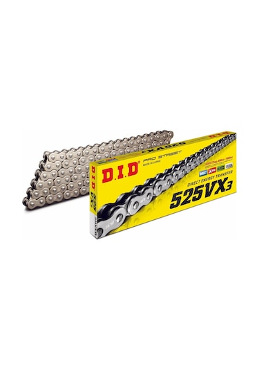 Did 525-126vx3 2024-2025 Suzuki V-strom 800 Se Uyumlu Zincir Vx3 Xring Silver Gümüş Renk