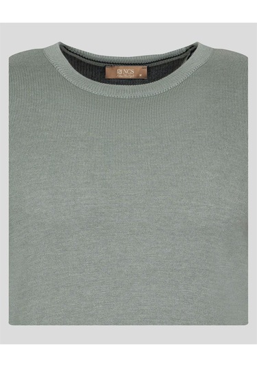 Granit Erkek Bisiklet Yaka Triko Slim Fit Pamuklu Kazak Ncs Jeans 3002-Granit