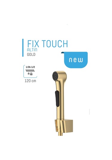 İsaoğlu Yapı Gold Taharetmatik Gold Klozet Seti Kolay Temizlik Şattaf Gold Altın