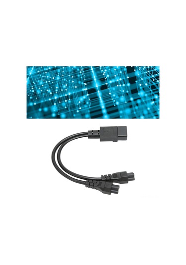 Springsun C14 Erkekden Çift C5 Dişize Iec320 Güç Kablosu - 32cm, 10a, Pvc, Dizüstü Bilgisayar, Monitör, Yazıcı Ve Diğer Cihazlar İçin Jd3150-1