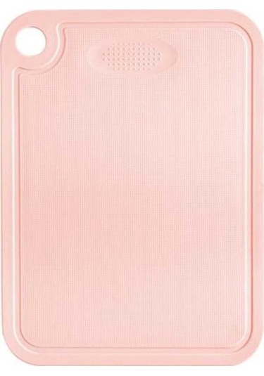 Novahub Pembe Kaymaz Kesme Tahtası L, Çift Taraflı, Taşınabilir Mutfak Doğrama Bloğu/ Pembe