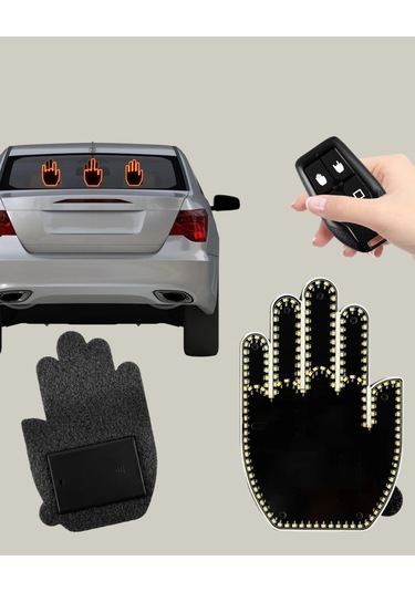 Bfs A Kalite Uzaktan Kumandalı Led Park Uyarı Işığı El Figürlü Model Çok Renkli