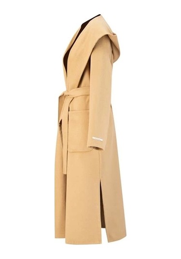 Armine Handmade Kapüşonlu Manto 24k8109 Camel Camel