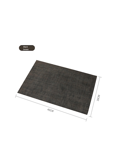 Xurunkeji Placemats 6'lı Set Yıkanabilir Silinebilir Mutfak Masası İçin Placemats Isıya Dayanıklı Kaymaz Masa Matları-e Mavi