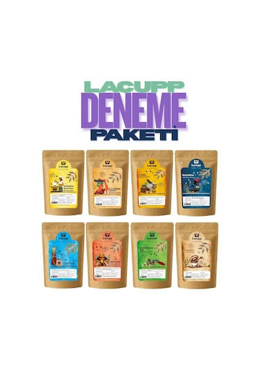 Lacupp -8li Öğütülmüş Filtre Kahve Seti - 8x100 Gr 100% Arabica Filtre