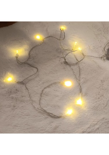 Led Pilli Dekoratif Led Işık Yılbaşı Süsü 2 Metre Duvar Dekor Hediye